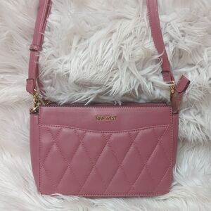 Nine West Pink Quilted Crossbody Bag